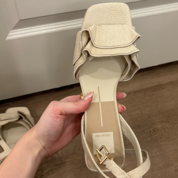 Cheer Heels - Ivory Raffia - Picture 12 of 13